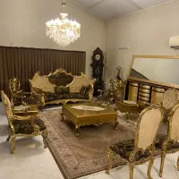 سرویس مبلمان سلطنتی تمامچوب، ورق طلا