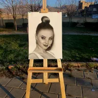 سفارش نقاشی چهره سیاهقلم|تابلو، نقاشی، عکس|سقز, |دیوار