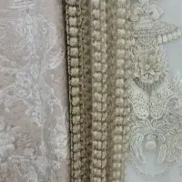 دو عدد سایه پرده گیپور دانتل نو نو نو