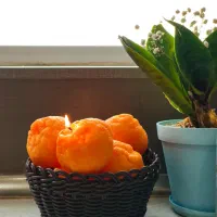 شمع نارنگی پاییزی