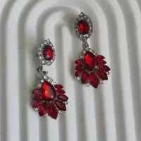 گوشواره جواهری شیک وارداتی