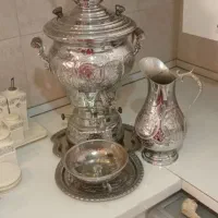 سرویس سماور تمام استیل نو|سماور، چای‌ساز، قهوه‌ساز|مشهد, امیریه|دیوار