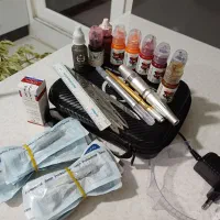 لوازم تاتو تتو بدن میکروبلیدینگ وتتو صورت tatoo|آرایشی، بهداشتی، درمانی|پردیس, فاز ۳|دیوار