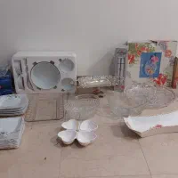 ظرف میوه خوری کریستال خارجی سرویس بشقاب نو کادو|ظروف سرو و پذیرایی|تهران, سهروردی|دیوار