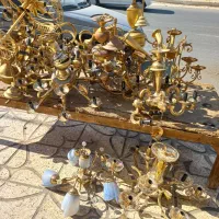 خریدار و فروش انواع لوستر برنجی وبرنز|لوستر و چراغ آویز|کرمانشاه, |دیوار
