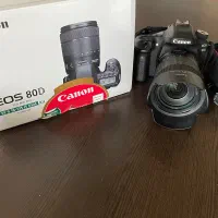 کم‌کار ترین  Canon EOS 80D با لنز ها و فیلتر اضافه|دوربین عکاسی و فیلم‌برداری|مشهد, هنرستان|دیوار