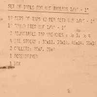 ست قلاویز و حدیده|ابزارآلات|گلستان (کرمان), |دیوار