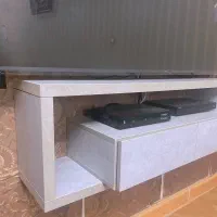 میز تلویزیون طوسی دیواری|میز تلویزیون|رشت, نظری|دیوار