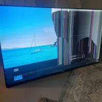 تلویزیون پاناسونیک نو ال ای دی ترک خورده ۵۵ اینچ|تلویزیون و پروژکتور|مشهد, نیروی هوایی|دیوار