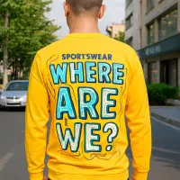 بلوز تک طرح WHERE اسپرت نوجوان