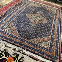 فرش سرمه ای جفت ۶ متری