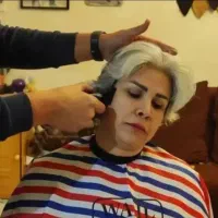 کوتاهی مو خانم و کودک