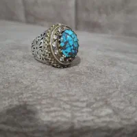 انگشتر فیروزه نیشابوری و اماتیس جواهری