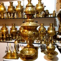 kiکارگاه سماور غالی برنجی استیل  برقی گازی زغالی y|صنایع دستی و سایر لوازم تزئینی|اصفهان, دستگرده|دیوار