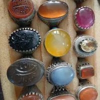 انگشترکلکسیونی(فاخر)عقیق گردنی شمایل قنبری قدیمی|جواهرات|قم, گلزار|دیوار