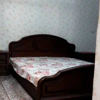 سرویس خواب دونفره چوبی همراه تشک فنری استاندارد|تخت و سرویس خواب|کرمانشاه, |دیوار
