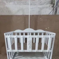 تخت کنار مادر مدل درنا- دارای کشو و سرویس خواب|تخت و صندلی بچه|چابهار, |دیوار