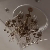 لوستر ۶ شاخه دوتایی که ۱۲ شاخه میشه|لوستر و چراغ آویز|سمنان, |دیوار