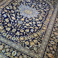فرش دستباف ۱۲ متری کاشان سرمه ای دستبافت|فرش|تهران, مولوی|دیوار
