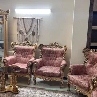 مبلمان ۹نفره و میز ناهار خوری ۶نفره و ویترین سالم|مبلمان خانگی و میز عسلی|اصفهان, لنبان|دیوار