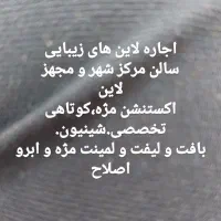 اجاره لاین مژه.شینیون.کوتاهی مو.لیفت مژه ابرو|خدمات آرایشگری و زیبایی|زنجان, |دیوار