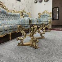 مبل استیل ۷نفره سلطنتی|مبلمان خانگی و میز عسلی|تهران, شهرک ولیعصر شمالی|دیوار
