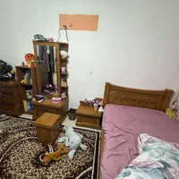 سرویس تخت خواب ۱۲۰ روکش چوب گردو در حد نو|تخت و سرویس خواب|تهران, جوادیه تهرانپارس|دیوار