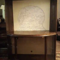 میز شیشه ای و ام دی اف و میز تلویزیون چوبی