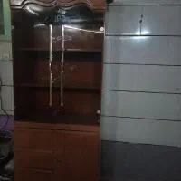 بوفه چوبی و دوچرخه ثابت|بوفه، ویترین، کنسول|اهواز, بهارستان|دیوار
