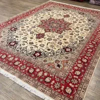 فرش ۹ متری ۵۰ رج تبریز طرح اصفهان قلم