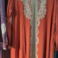 ماکسی آب طلا نگین کاری  هستن  سایز بندی موجوده|لباس|آبادان, |دیوار