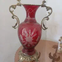 گلدان دسته وپایه برنجی