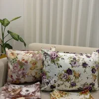 روبالشت آماده مخمل پارچه ترک