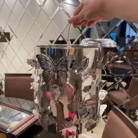 لوستر پروانه ای سه بعدی کاملا نو-ساعت دیواری بیصدا|لوستر و چراغ آویز|تهران, جردن|دیوار