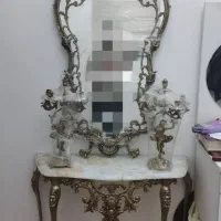 آینه شمعدان برنجی