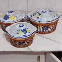 قابلمه چینی مرغی حصیردار