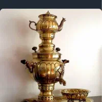 سماور برنجی سالم و استفاده نشده