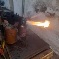 چراغ نفتی قدیمی اتیقه سالم|کلکسیون اشیاء عتیقه|مشگین شهر, |دیوار