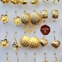 گوشواره حلقه ای ومیخی طلا سبک طلاRG|جواهرات|مشهد, خواجه ربیع|دیوار