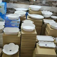 ظروف چینی سفیدپذیرایی و کادویی حراج