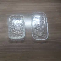 جا کره پنیر کریستال قدیمی وکاسه بزرگ