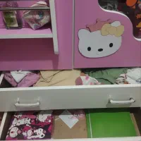 کمد دخترانه و میز  تحریر دخترانه|جاکفشی، کمد، دراور|پاکدشت, حصار امیر|دیوار