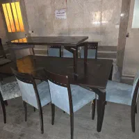 میز هفت نفره با جلو مبلی