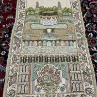 سجاده مکه اصلی همراه با مهر زیپ دار تاشو
