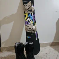 اسنوبورد Salomon بهمراه بوت در حد|ورزش‌های زمستانی|تهران, جنت‌آباد شمالی|دیوار