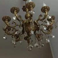 لوستر برنج ۰ا شاخه ۱۰ شعله