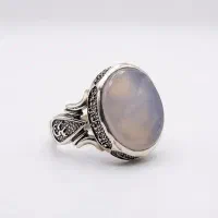 انگشتر نقره مردانه عقیق کبود