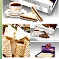 پخش عمده بیسکویت ویفر کرم دار ساده شکری بستنی