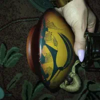 سینی برنحی حکاکی شده قدیمی