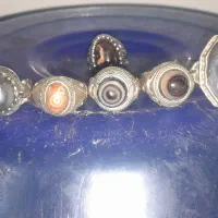 انگشتر نقره ۹۰ فقط باسنگهای معدنی واصیل باتعقیر|جواهرات|قم, قلعه کامکار|دیوار